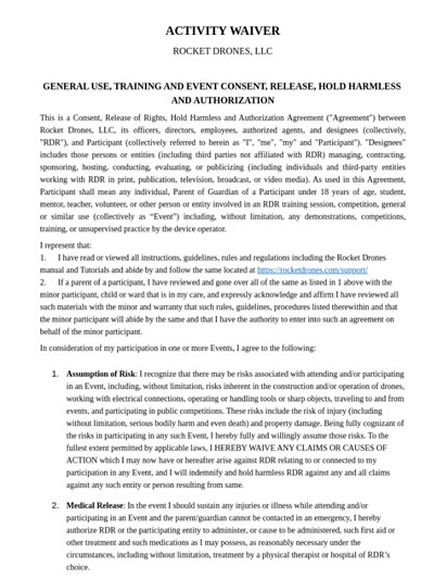waiver Drone Curriculum
