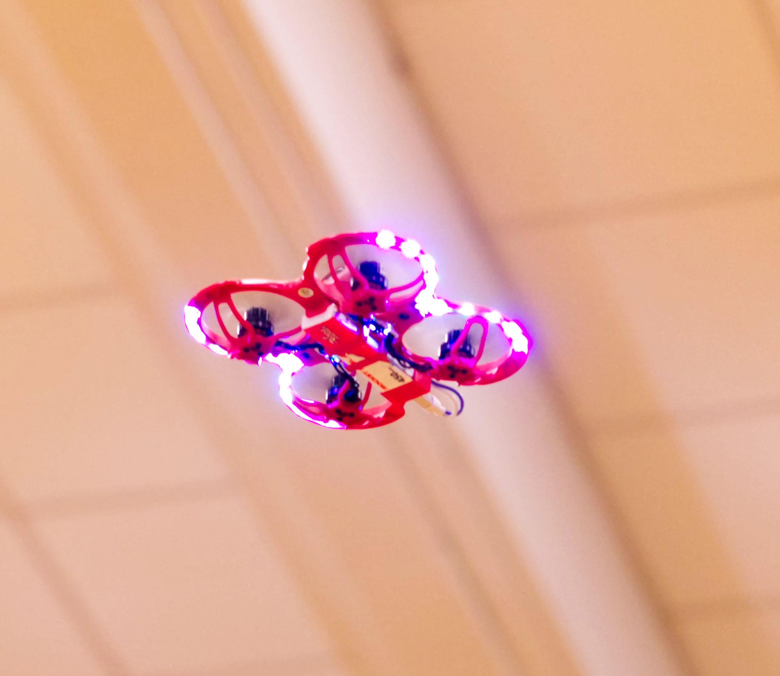 Red Drone in Flight Red Drone in Flight